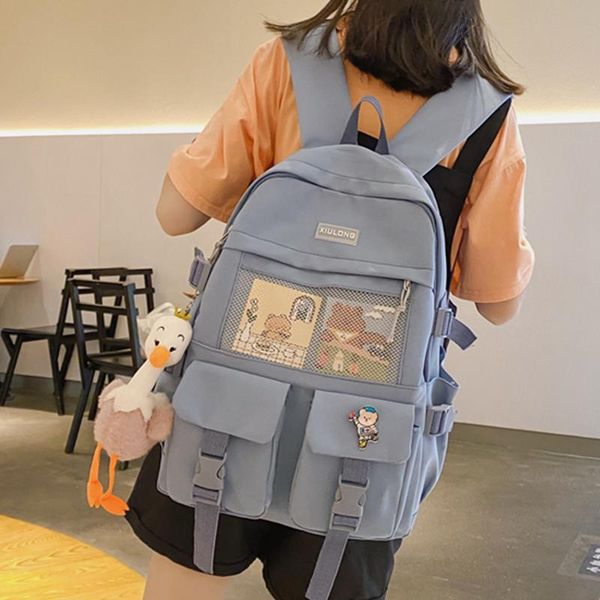 large capacity waterproof nylon transparent kawaii duck pendant girls teenage lapcollege book bagpack mochilas bolsa bag school bags
large capacity waterproof nylon transparent kawaii duck pendant girls teenage lapcollege book bagpack mochilas bolsa bag school bags
