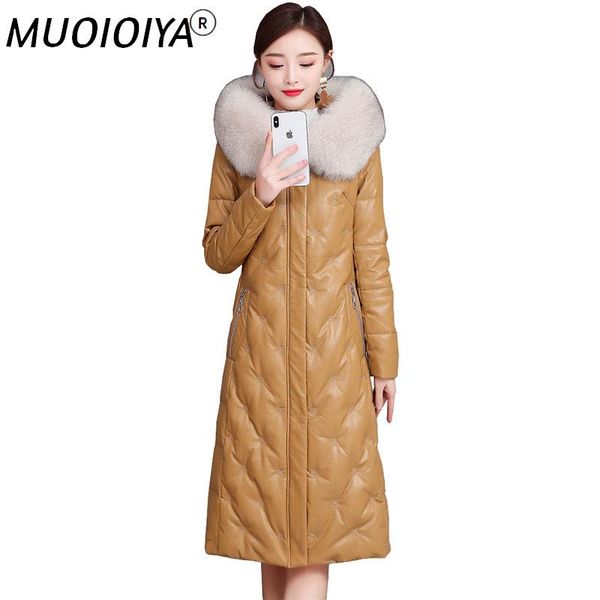 women's leather & faux lady elegant fur down jacket 2021 winter women sheepskin coat plus size loose slim thick warm hooded coats ok101, Black
women's leather & faux lady elegant fur down jacket 2021 winter women sheepskin coat plus size loose slim thick warm hooded coats ok101, Black