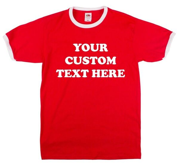 personalised custom printed ringer t-shirt - add your text, retro font, s-xxl, White;black
personalised custom printed ringer t-shirt - add your text, retro font, s-xxl, White;black