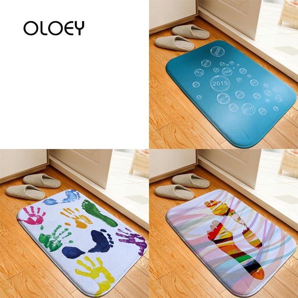 carpets * 60cm colorful hand print footprint flannel mat bathroom non-slip soft carpet kitchen living room home decoration .
carpets * 60cm colorful hand print footprint flannel mat bathroom non-slip soft carpet kitchen living room home decoration .