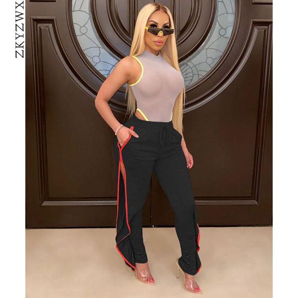 women's pants & capris zkyzwx high waist side split ruched sweatpants women elastic summer clothes casual leggings bottoms trouser ruff, Black;white
women's pants & capris zkyzwx high waist side split ruched sweatpants women elastic summer clothes casual leggings bottoms trouser ruff, Black;white