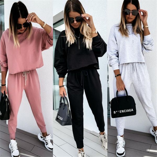 women's tracksuits 2021 female stylish women casual 2-piece outfit set long sleeve solid color and pants for ladies, Gray
women's tracksuits 2021 female stylish women casual 2-piece outfit set long sleeve solid color and pants for ladies, Gray