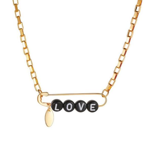 letter love babe beads pin pendant necklace alloy clavicle chain for women punk goth collar collier neck jewelry gift necklaces, Silver
letter love babe beads pin pendant necklace alloy clavicle chain for women punk goth collar collier neck jewelry gift necklaces, Silver