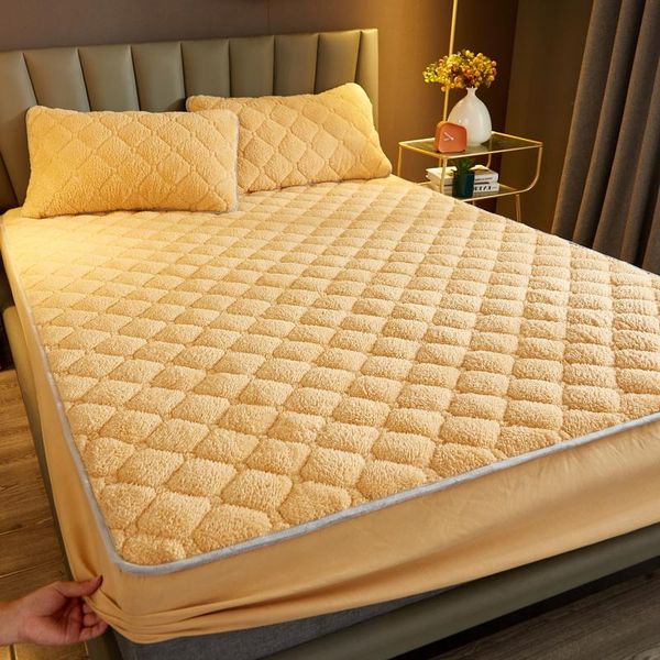 sheets & sets thicken cashmere fleece mattress cover elastic fitted sheet winter super warm lamb wool bed queen king size pad
sheets & sets thicken cashmere fleece mattress cover elastic fitted sheet winter super warm lamb wool bed queen king size pad