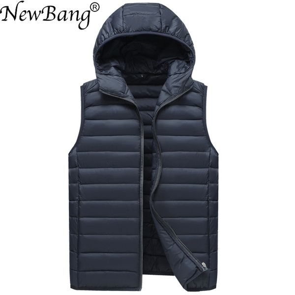bang brand men's waistcoat ultra light cotton vest men with hooded waterproof sleeveless warm liner male slim gilet 211105, Black;white
bang brand men's waistcoat ultra light cotton vest men with hooded waterproof sleeveless warm liner male slim gilet 211105, Black;white