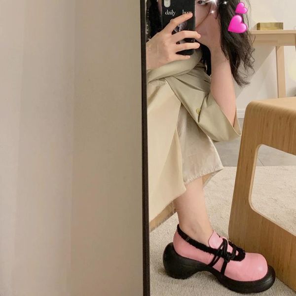 women's sweet pink pumps lace up round toe med heels shoes cosplay m31 dress, Black
women's sweet pink pumps lace up round toe med heels shoes cosplay m31 dress, Black