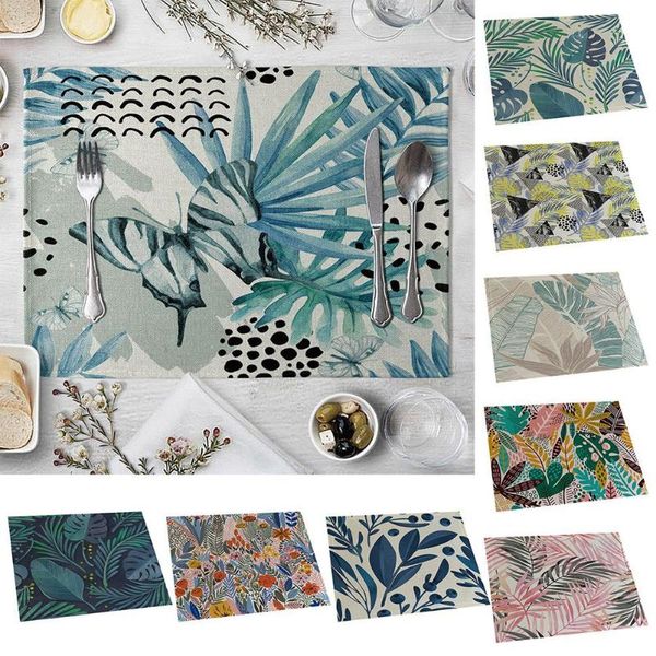 mats & pads 2pcs/set 42x32cm leaves printed linen heat insulation mat bowl dish pad dining table placemat kitchen accessories
mats & pads 2pcs/set 42x32cm leaves printed linen heat insulation mat bowl dish pad dining table placemat kitchen accessories