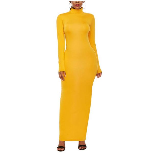 casual dresses golden long sleeves high-neck bodycon dress fashion women wrap maxi ladies office holiday party, Black;gray
casual dresses golden long sleeves high-neck bodycon dress fashion women wrap maxi ladies office holiday party, Black;gray