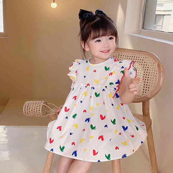 sweet sleeveless girls dress kids summer flying sleeve love print princess 210515, Red;yellow
sweet sleeveless girls dress kids summer flying sleeve love print princess 210515, Red;yellow