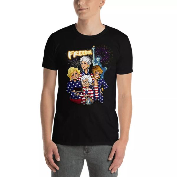 om new york american flag statue of liberty july 4th independence day shirt, White;black
om new york american flag statue of liberty july 4th independence day shirt, White;black