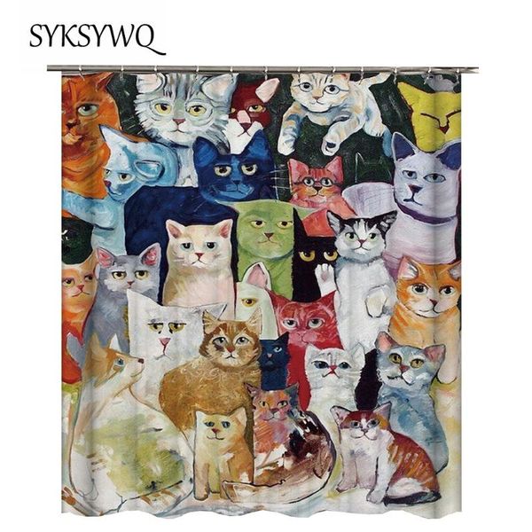 shower curtains 3d cat painting curtain colorful printed bathroom animal bathrooom bath fabric
shower curtains 3d cat painting curtain colorful printed bathroom animal bathrooom bath fabric
