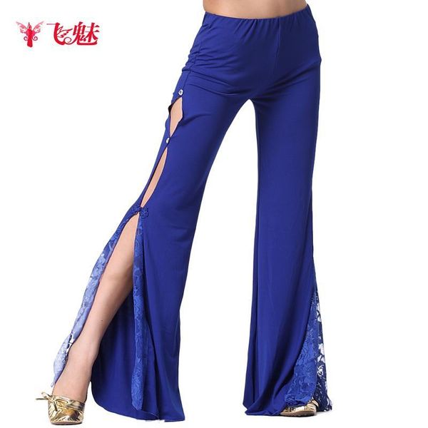 stage wear women belly dance costume split ends pants dancing crystal cotton&lace practice trousers /bell bottoms q3ef, Black;red
stage wear women belly dance costume split ends pants dancing crystal cotton&lace practice trousers /bell bottoms q3ef, Black;red