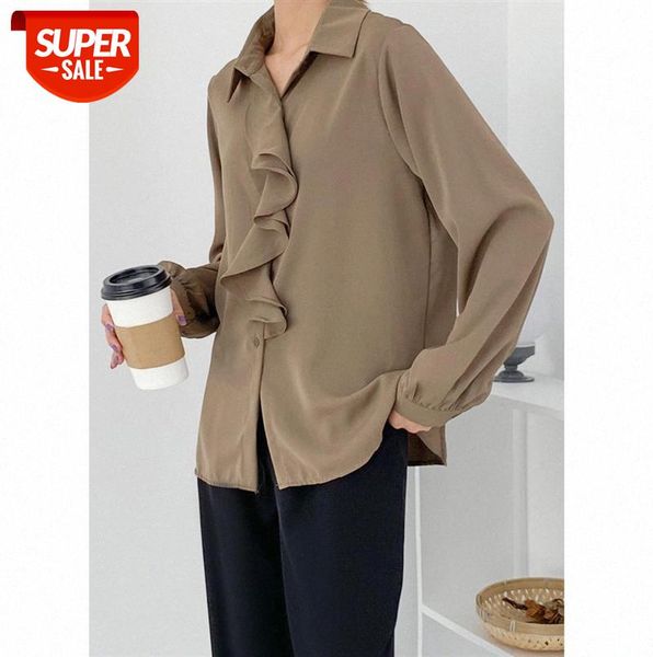6844 personality ruffle design satin silky solid color long-sleeved shirt women fashion women's shirts #382a, Black;gray
6844 personality ruffle design satin silky solid color long-sleeved shirt women fashion women's shirts #382a, Black;gray