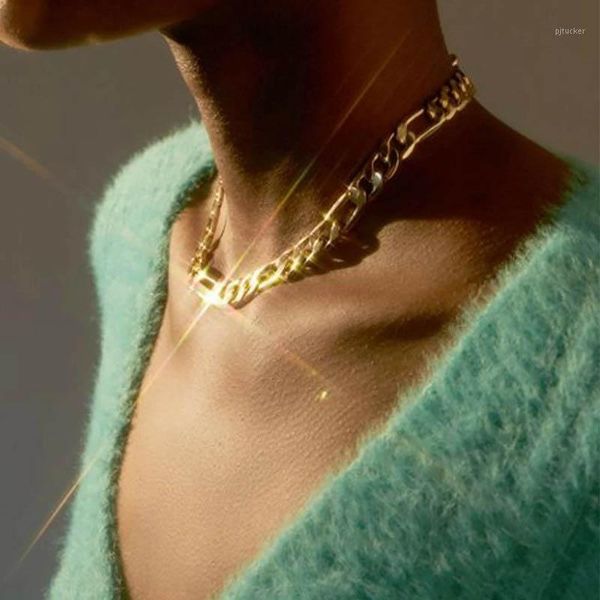 chains punk fashion metal chain necklace for women thick neck vintage lady girl simple decorations jewelry choker gifts1, Silver
chains punk fashion metal chain necklace for women thick neck vintage lady girl simple decorations jewelry choker gifts1, Silver