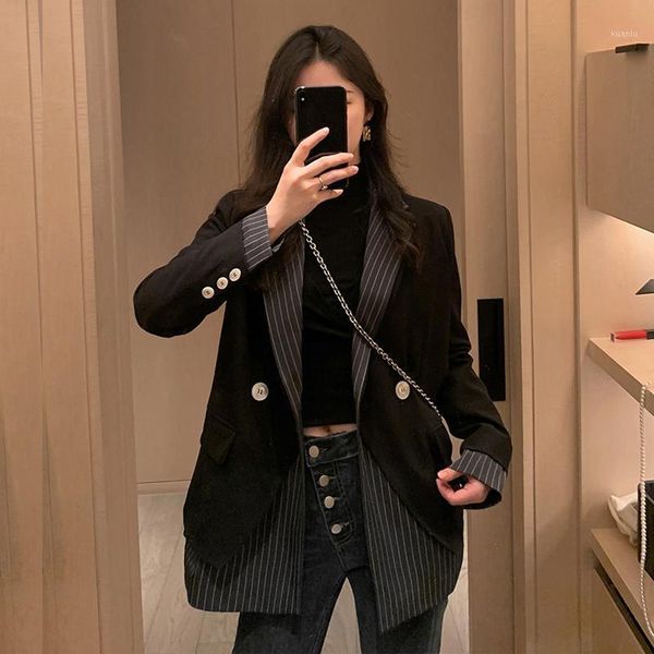 women casual suit jacket ladies arrivalstripes thin japanese korean british style classic design ol women's suits & blazers, White;black
women casual suit jacket ladies arrivalstripes thin japanese korean british style classic design ol women's suits & blazers, White;black