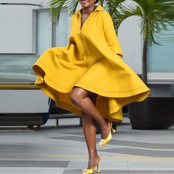autumn turn down collar oversize dress women casual streetwear long sleeve fashion loose elegant midi dresses robe femme, Black;gray
autumn turn down collar oversize dress women casual streetwear long sleeve fashion loose elegant midi dresses robe femme, Black;gray