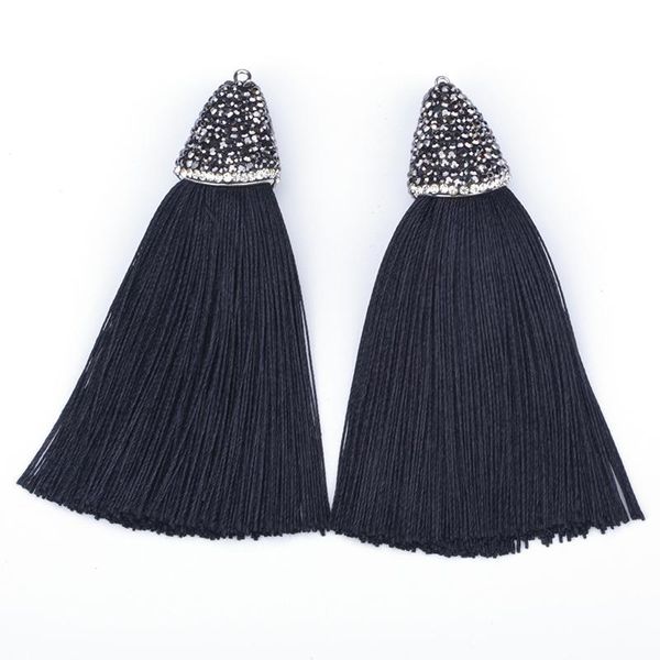 pendant necklaces bohemia black dark blue brown silk tassel rhinestone bead cap connector diy material for jewelry making accessory, Silver
pendant necklaces bohemia black dark blue brown silk tassel rhinestone bead cap connector diy material for jewelry making accessory, Silver