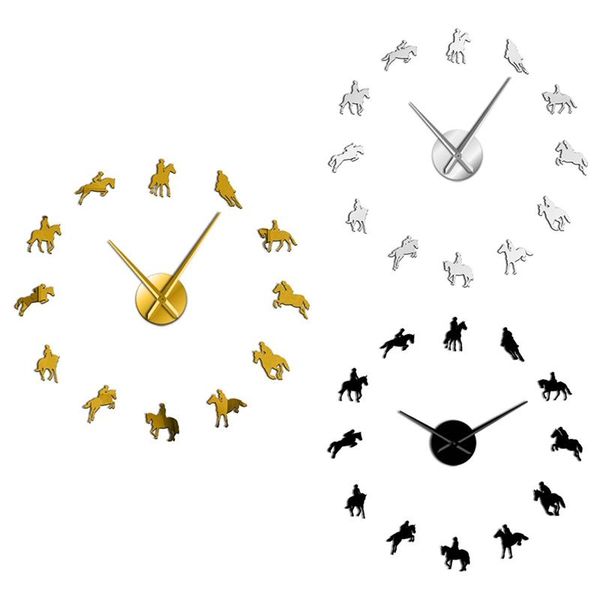 wall clocks diy clock modern sports horse race acrylic mirror surface watch riding creative show home decor
wall clocks diy clock modern sports horse race acrylic mirror surface watch riding creative show home decor