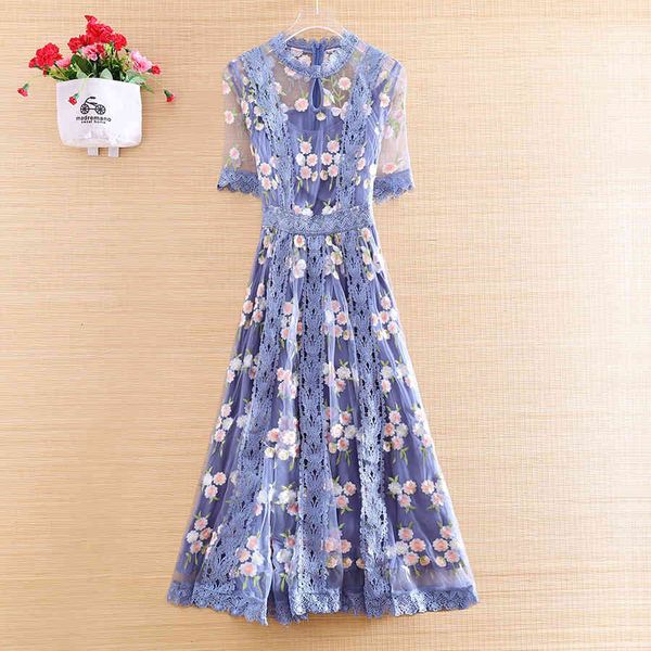 dress high-end summer women stitching lace dresses embroidery elegant lady slim a-line party embroidered mesh dress s-xxl, Black;gray
dress high-end summer women stitching lace dresses embroidery elegant lady slim a-line party embroidered mesh dress s-xxl, Black;gray