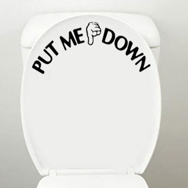 wall stickers put me down-funny bathroom toilet seat sticker sign for
wall stickers put me down-funny bathroom toilet seat sticker sign for