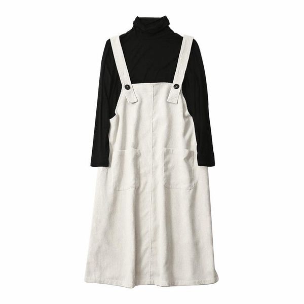 maternity dresses pregnant women dress autumn style corduroy strapped versitile fashion loose freaky elegant skirt wholesale, White
maternity dresses pregnant women dress autumn style corduroy strapped versitile fashion loose freaky elegant skirt wholesale, White