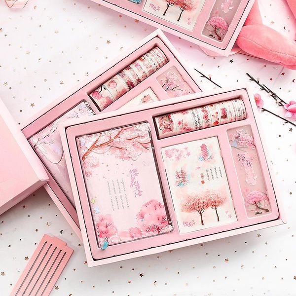 sakura series notebook gift box set stationery kawaii pink diary book journals agenda planner washi tape exquisite notepads, Purple;pink
sakura series notebook gift box set stationery kawaii pink diary book journals agenda planner washi tape exquisite notepads, Purple;pink