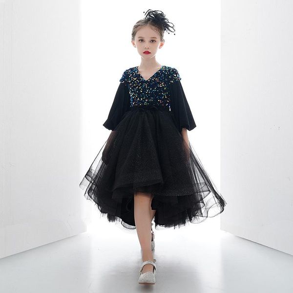 girl's dresses flower girl dress illusion short sequined v-neck princess knee-length luxury black lace elegant tulle lovely kid party g, Red;yellow
girl's dresses flower girl dress illusion short sequined v-neck princess knee-length luxury black lace elegant tulle lovely kid party g, Red;yellow