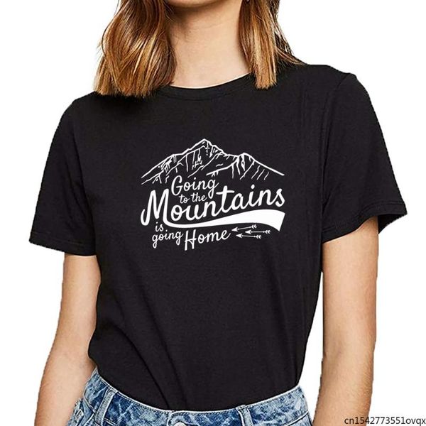 women's t-shirt women going to the mountains o-neck vintage print female tshirt graphic t shirts, White
women's t-shirt women going to the mountains o-neck vintage print female tshirt graphic t shirts, White