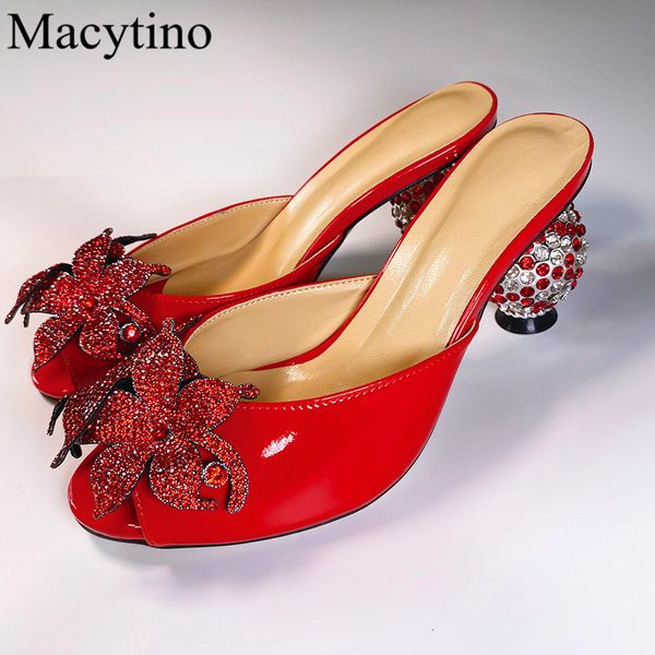 slippers beaded flower embellished summer leather round heel party shoes occassion women's formal slides ned8, Black 
slippers beaded flower embellished summer leather round heel party shoes occassion women's formal slides ned8, Black
