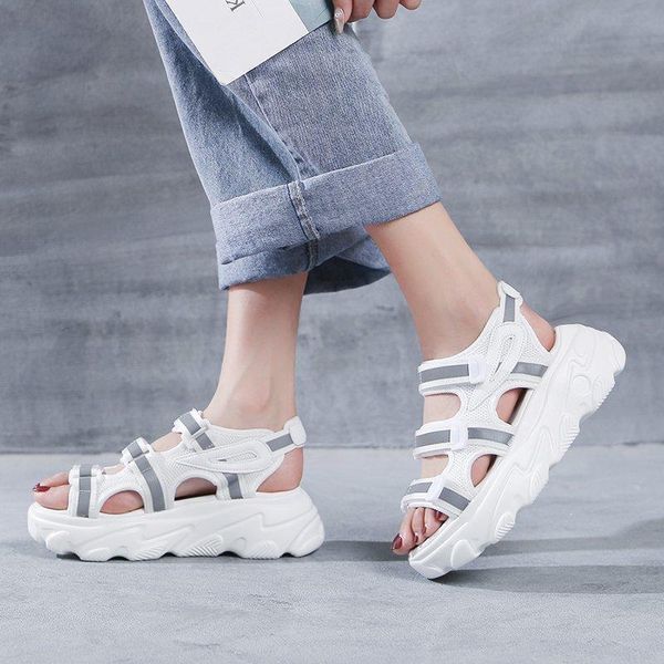 sandals black white sport women shoes mesh platform outdoor thick sole summer beach 2021
sandals black white sport women shoes mesh platform outdoor thick sole summer beach 2021