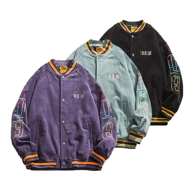 women's jackets 2021 autumn harajuku corduroy embroidery women baseball jacket long sleeve ladies loose coats female outwear, Black;brown
women's jackets 2021 autumn harajuku corduroy embroidery women baseball jacket long sleeve ladies loose coats female outwear, Black;brown