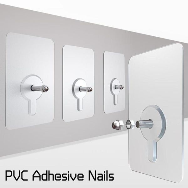 2pcs pvc adhesive nails wall poster non-trace stick hook durable practical transparent screw nail hooks & rails
2pcs pvc adhesive nails wall poster non-trace stick hook durable practical transparent screw nail hooks & rails