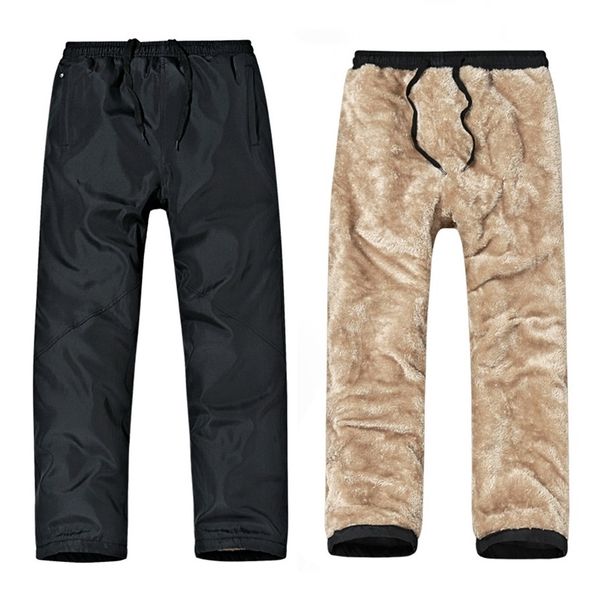 winter pants fleece thick men joggers keep warm in cold weather and windproof trousers with pockets on side 210715, Black
winter pants fleece thick men joggers keep warm in cold weather and windproof trousers with pockets on side 210715, Black
