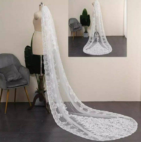 bridal veils chapel wedding in white with sparkly embroidery-bridal veil, veil,crystal veil,chapel veil-long embroidered veil, Black
bridal veils chapel wedding in white with sparkly embroidery-bridal veil, veil,crystal veil,chapel veil-long embroidered veil, Black