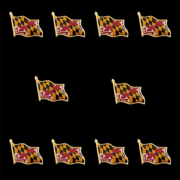 10pcs usa maryland state flag lapel pin gold plated badge&pin multicolor brooch 1.9cm*2.1cm, Gray
10pcs usa maryland state flag lapel pin gold plated badge&pin multicolor brooch 1.9cm*2.1cm, Gray
