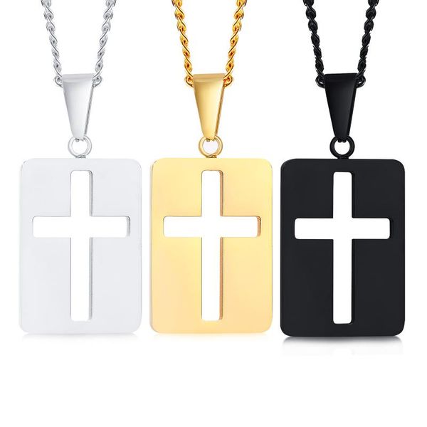 chains stainless steel mini cut out cross dog tag pendant necklace for men jewelry, Silver
chains stainless steel mini cut out cross dog tag pendant necklace for men jewelry, Silver