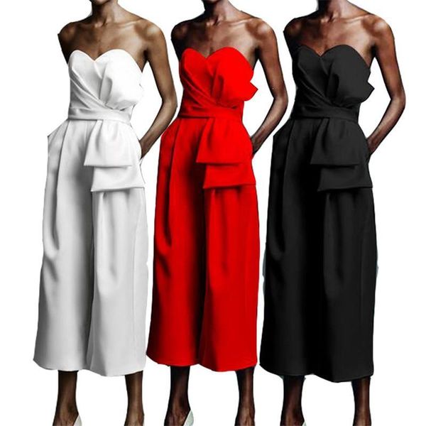 women's jumpsuits & rompers women solid strapless wide leg casual party club elegant butterfly loose bodysuits, Black;white
women's jumpsuits & rompers women solid strapless wide leg casual party club elegant butterfly loose bodysuits, Black;white