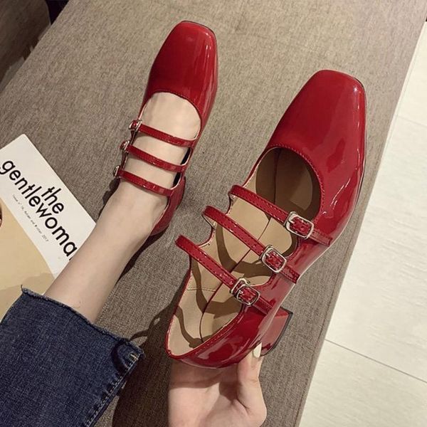 dress shoes women's pumps fashion spring 2021 mary janes square toe buckle strap woman block heels ladies casual female footwear, Black
dress shoes women's pumps fashion spring 2021 mary janes square toe buckle strap woman block heels ladies casual female footwear, Black