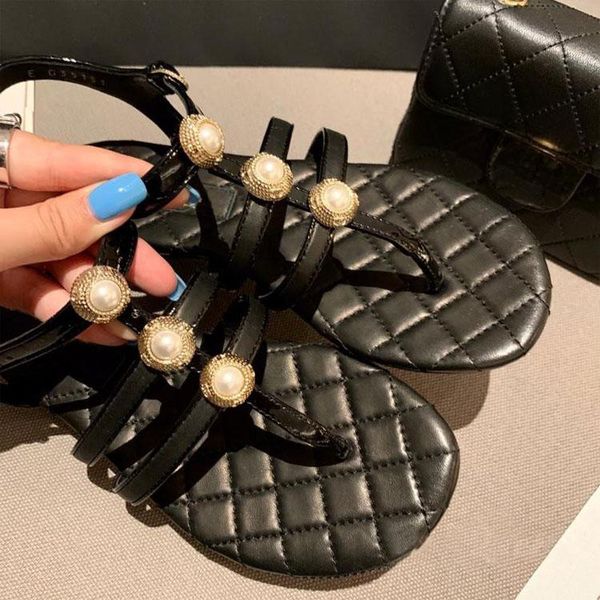 pearl fashion flat sandals summer brand design patchwork women shoes luxury casual buckle strap female, Black
pearl fashion flat sandals summer brand design patchwork women shoes luxury casual buckle strap female, Black