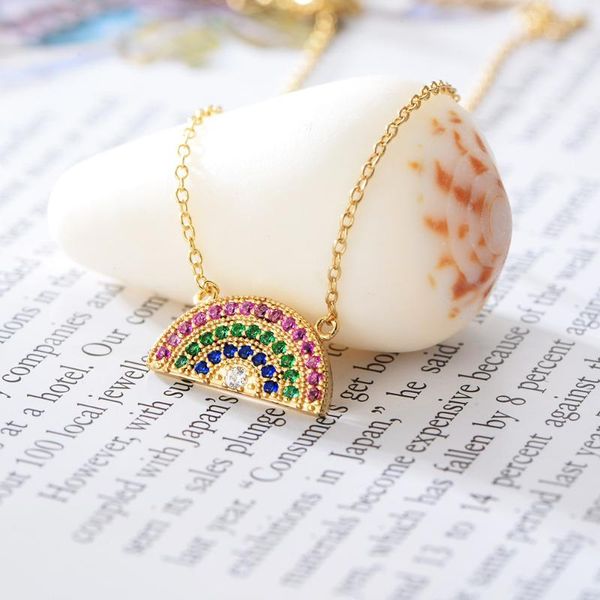 chains beautiful ins jewelry 925 sterling silver women necklace multicolor cubic zirconia rainbow for party gift daily wear
chains beautiful ins jewelry 925 sterling silver women necklace multicolor cubic zirconia rainbow for party gift daily wear
