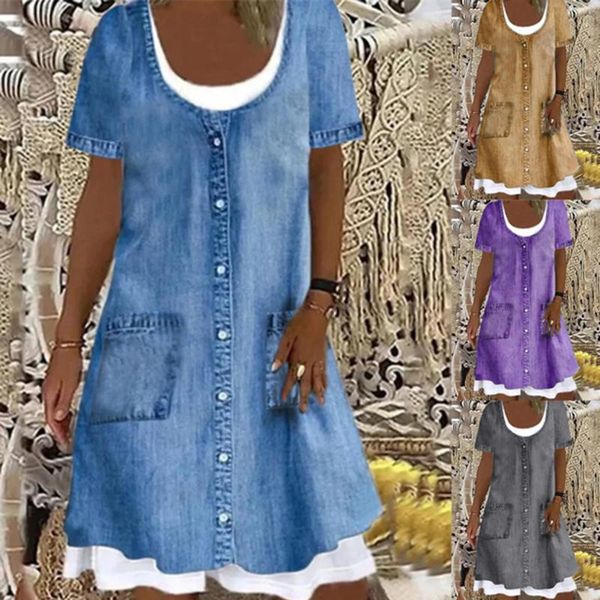 casual dresses loose fake two piece dress summer women sleeveless denim blue print straight s-3xl plus size boho sundress, Black;gray
casual dresses loose fake two piece dress summer women sleeveless denim blue print straight s-3xl plus size boho sundress, Black;gray