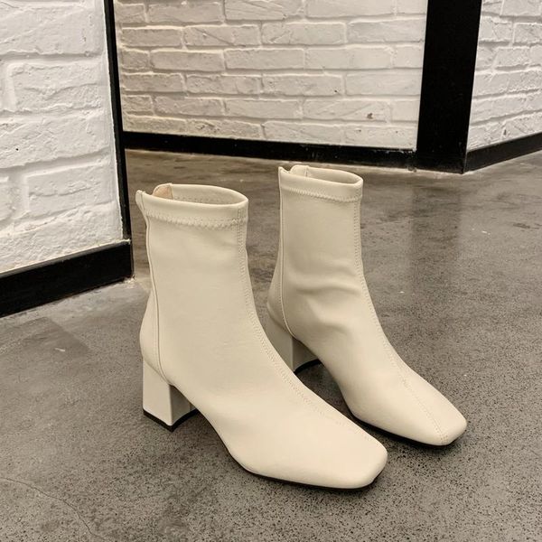 boots black beige ankle thick heel women square plush shoes winter warm short booties high 2021
boots black beige ankle thick heel women square plush shoes winter warm short booties high 2021