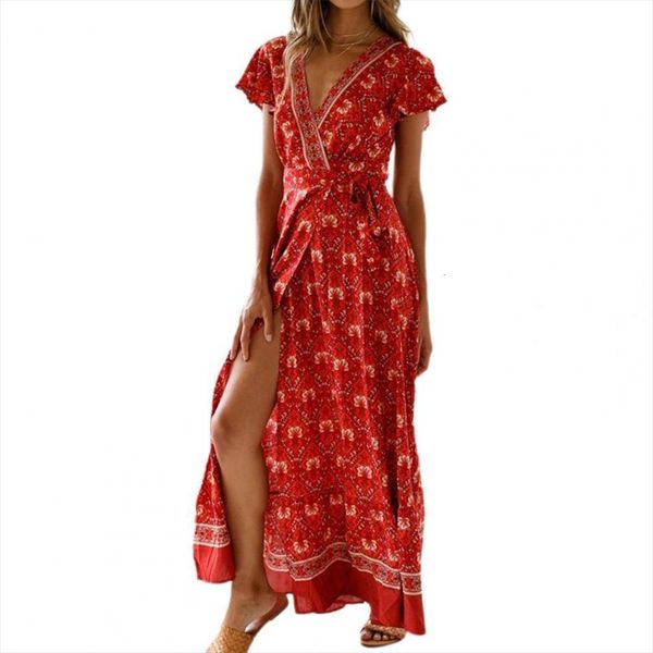 bohemia v neck women dress beach floral print holiday summer 5xl for y2k vestido de mujer, Black;gray
bohemia v neck women dress beach floral print holiday summer 5xl for y2k vestido de mujer, Black;gray