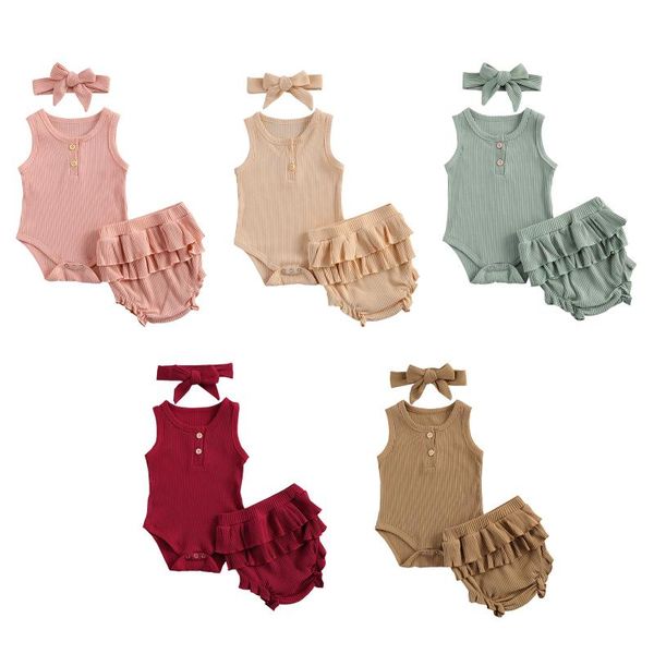 toddler baby girls clothes fresh solid color ribbed sleeveless bodysuit and ruffles short pants with headband three piece set clothing sets, White
toddler baby girls clothes fresh solid color ribbed sleeveless bodysuit and ruffles short pants with headband three piece set clothing sets, White