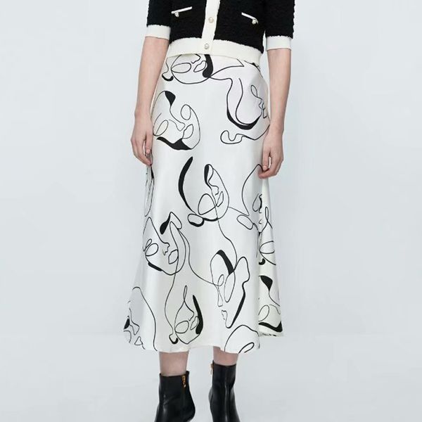 arrival summer girls skirt high waist midi casual s a-line abstract printed female maxi beach tutu femme 210422, Black
arrival summer girls skirt high waist midi casual s a-line abstract printed female maxi beach tutu femme 210422, Black