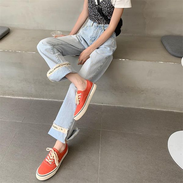 women's jeans inside letter patchwork women summer high waist wide leg split denim pants female plus size light blue full trouser
women's jeans inside letter patchwork women summer high waist wide leg split denim pants female plus size light blue full trouser