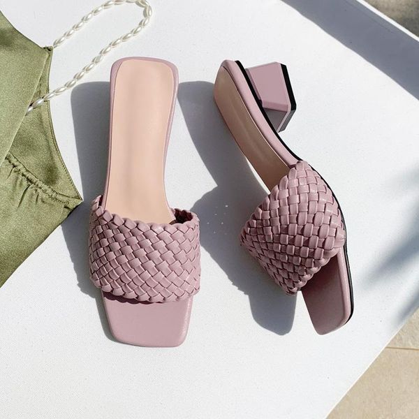 square low heel ladies slippers 2021 summer shoes woven open toe fashion sandals high casual 35-43, Black
square low heel ladies slippers 2021 summer shoes woven open toe fashion sandals high casual 35-43, Black