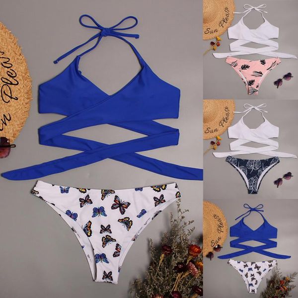 women's swimwear summer ladies printing beachwear bikini set split swimsuit women push stroje kapielowe damskie e1, White;black
women's swimwear summer ladies printing beachwear bikini set split swimsuit women push stroje kapielowe damskie e1, White;black