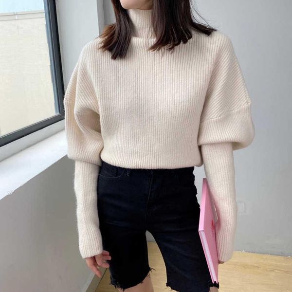 women's sweaters 2021 autumn winter turtleneck batwing sleeve women knitted warm thick solid color knit pullovers sweater, White;black
women's sweaters 2021 autumn winter turtleneck batwing sleeve women knitted warm thick solid color knit pullovers sweater, White;black