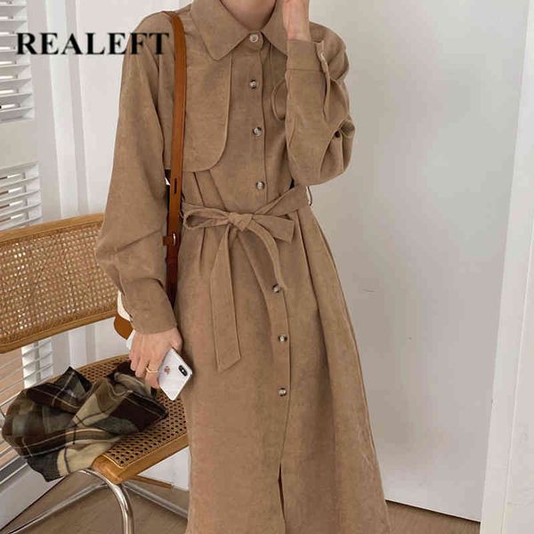 corduroy long shirts dresses sashes autumn winter women sleeve single breasted loose dress korean style 210428, Black;gray
corduroy long shirts dresses sashes autumn winter women sleeve single breasted loose dress korean style 210428, Black;gray